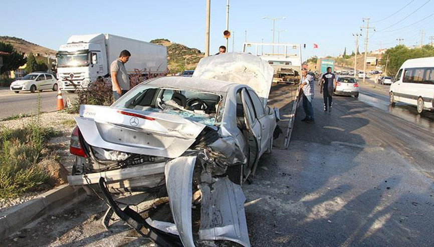 Manisada zincirleme kaza