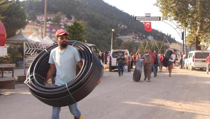 Sinopun Ayancık ilçesinde felaketin izleri siliniyor Yeni köprü çalışması başladı Sinopun Ayancık ilçesinde felaketin izleri siliniyor Yeni köprü çalışması başladı
