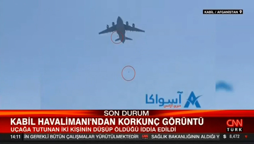 Kabil Havalimanında kaos ortamı
