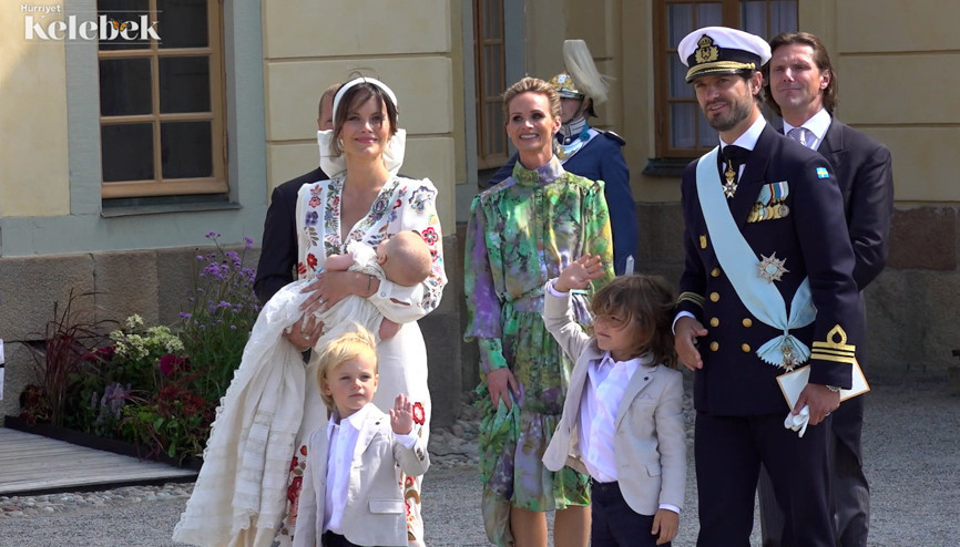 Prens Carl Philip ile Prenses Sofianın üçüncü oğulları Julian vaftiz edildi