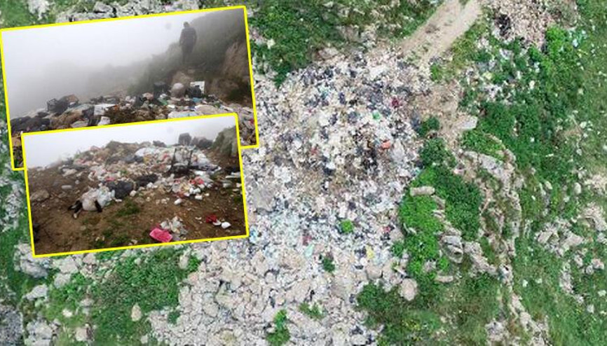 Gümüşhanede Taşköprü Yaylası çöplüğe döndü
