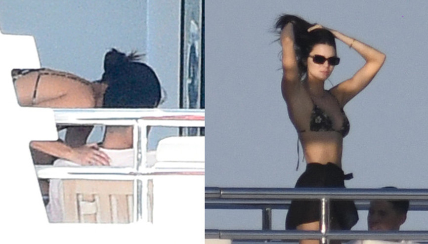 Kendall Jenner ve Devin Booker tatilde: Güvertede aşk öpücüğü