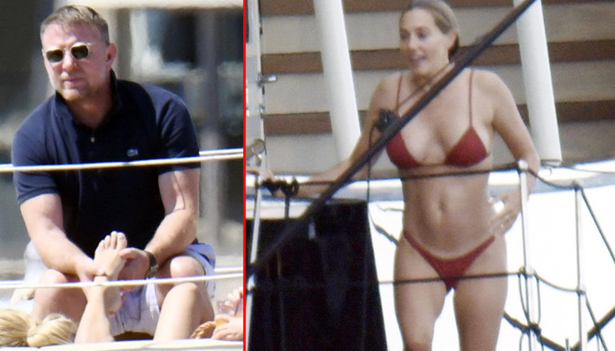Guy Ritchie ve eşi Jacqui Ainsley tatilde: Teknede ayak masajı