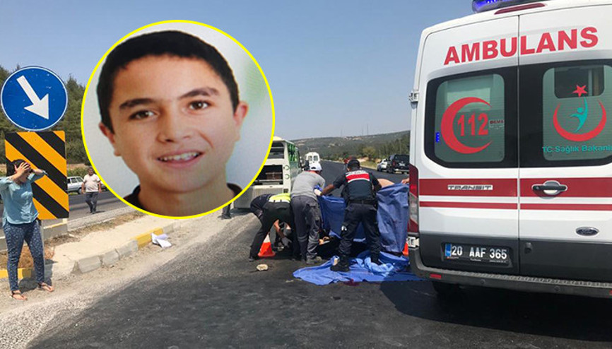 Denizlide minibüsün çarptığı lise öğrencisi hayatını kaybetti