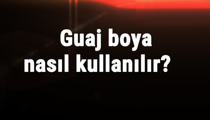 Guaj Boya Nasıl Kullanılır Guaj Boya Suda Akar Mı, Özellikleri Nelerdir