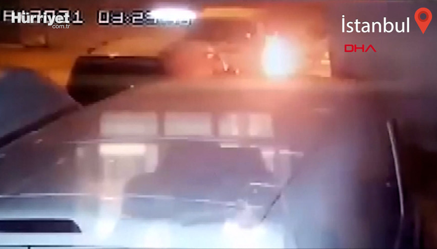 Sultangazide başkasıyla evlendirilmek istenen sevdiği kadının babasının otomobilini yaktı