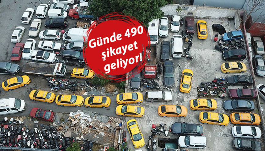 Yediemin otoparkları taksilerle doldu