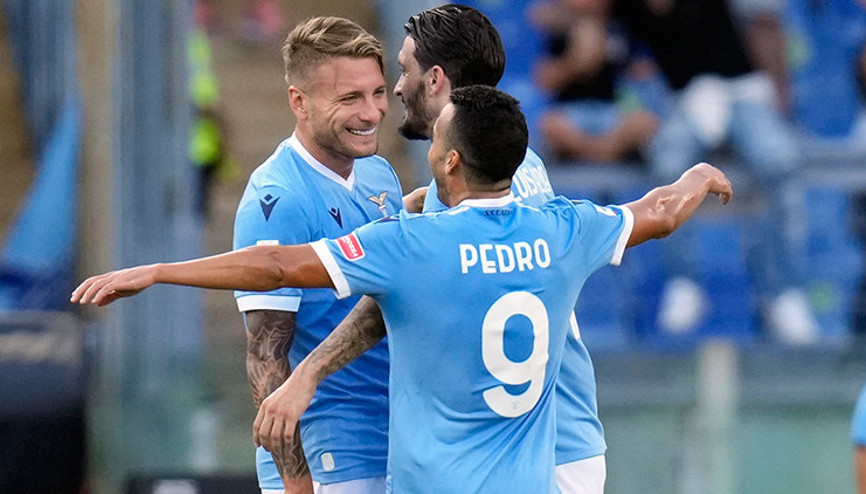 Galatasarayın rakibi Laziodan Speziaya yarım düzine gol