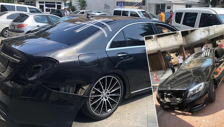 Beşiktaş Kulübü Başkanı Çebinin lüks otomobilinin çalındığı anlar kamerada