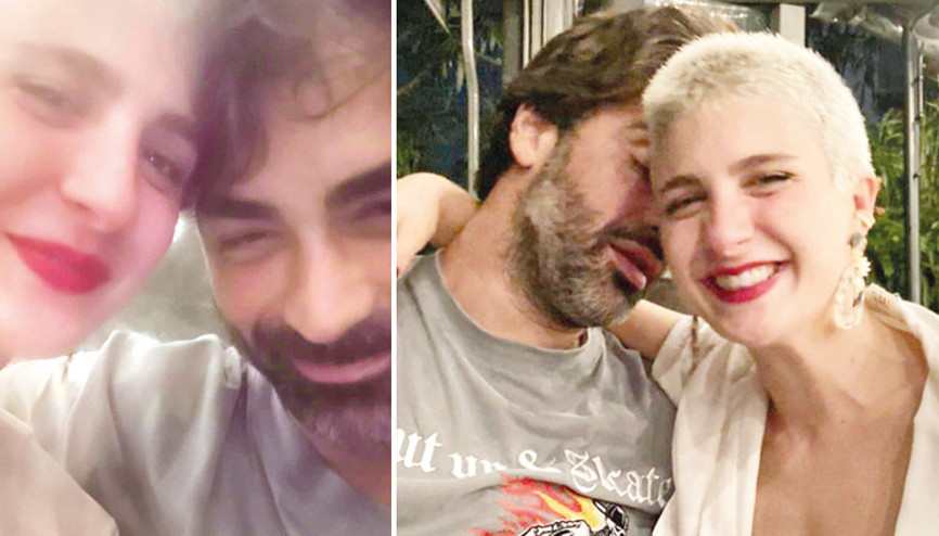 Naz Çağla Irmak ve Sarp Levendoğlundan aşk pozları