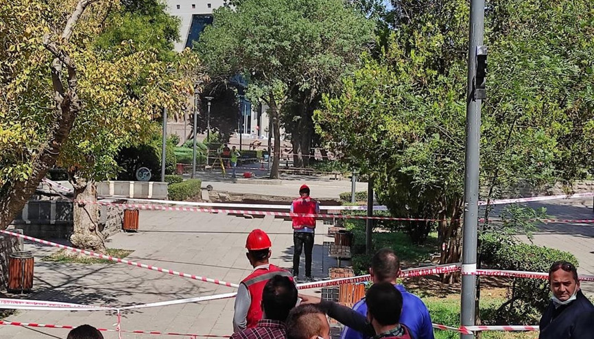 Metro inşaatında göçük korkuttu