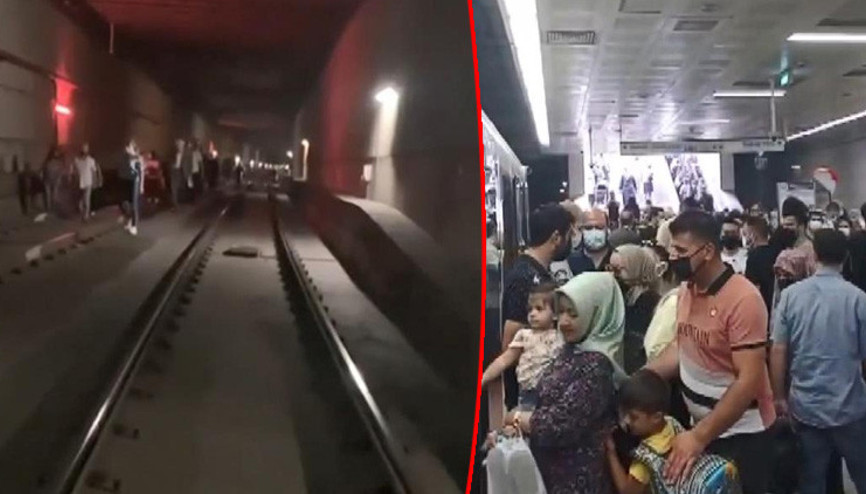 Topkapı-Mescidi Selam tramvay hattında arıza Yoğunluk oluştu, raylarda yürüdüler
