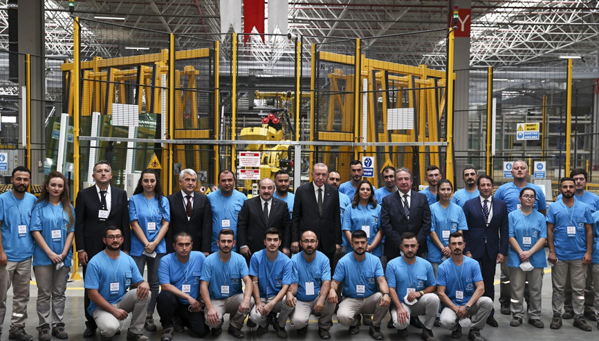 Cumhurbaşkanı Erdoğan, Şişecam Polatlı Fabrikasında açılış törenine katıldı Cumhurbaşkanı Erdoğan, Şişecam Polatlı Fabrikasında açılış törenine katıldı