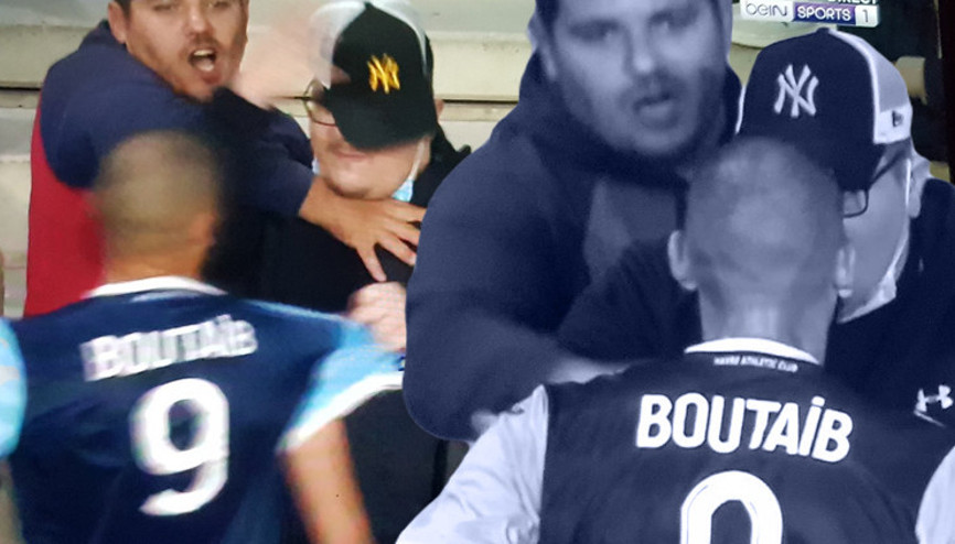 Son Dakika: Eski Malatyasporlu Khalid Boutaib taraftarla kavga etti, Eric Cantonayı hatırlattı