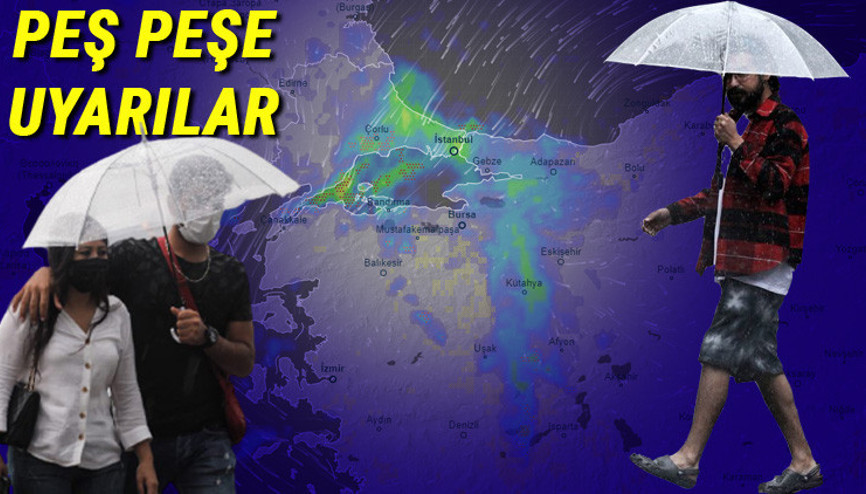 Meteorolojiden son dakika sağanak uyarısı Hava nasıl olacak İşte 15 Eylül il il hava durumu tahminleri