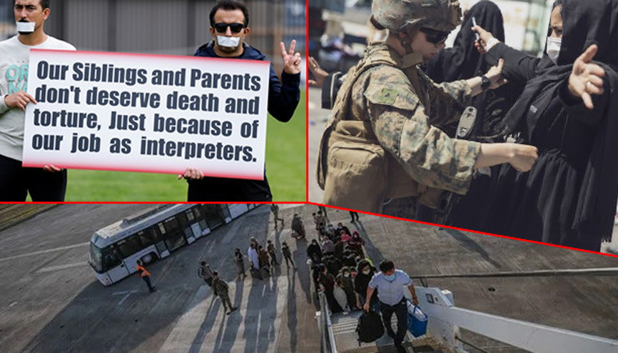 Afgan tercümanlardan yürek burkan eylem: Ağızlarını bantlayıp açlık grevine başladılar Afgan tercümanlardan yürek burkan eylem: Ağızlarını bantlayıp açlık grevine başladılar