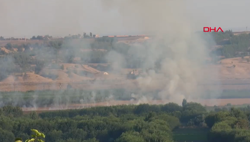 Son dakika... Diyarbakırda Hevsel Bahçelerinde yangın