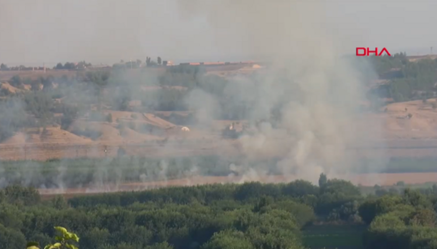 Diyarbakırda Hevsel Bahçelerinde yangın