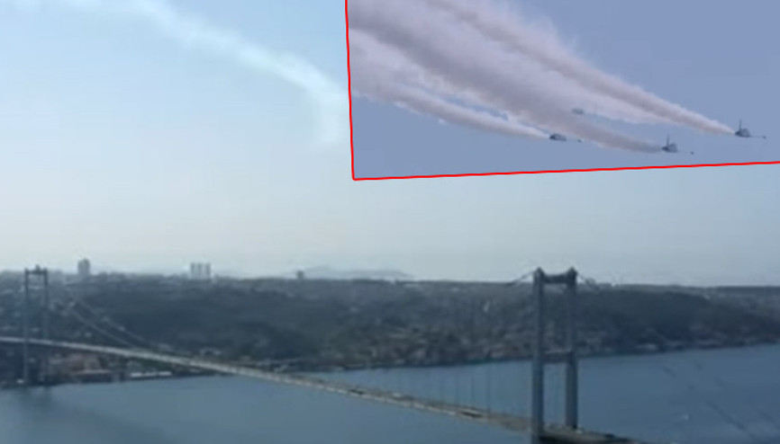 Son dakika... Türk Yıldızları Boğazı selamladı