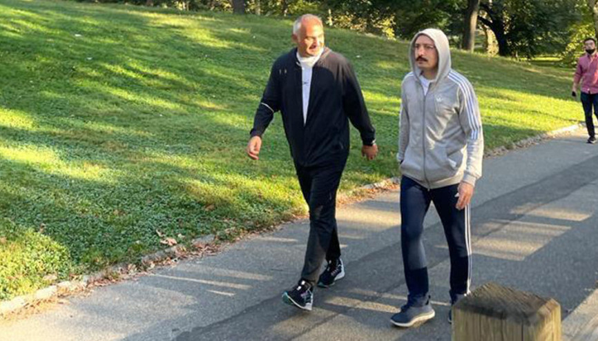 Bakan Ersoy ve Bakan Muş, Central Park’ta sabah yürüyüşü yaptı