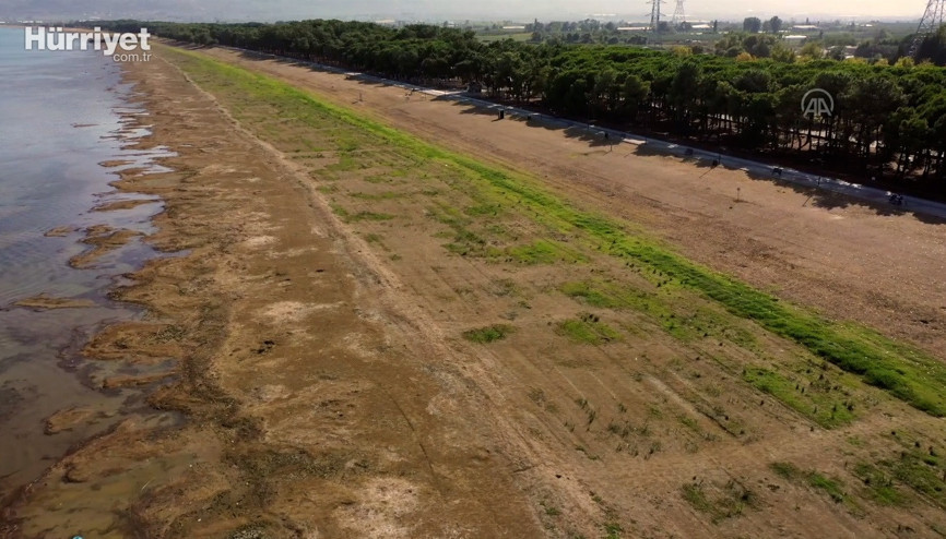 İznik Gölünün bazı bölümlerinde su kıyıdan 30 metre çekildi