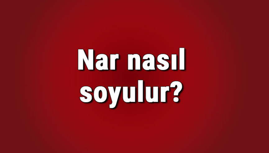 Nar nasıl soyulur Kaşıkla nar nasıl soyulur En kolay nar soyma yöntemi