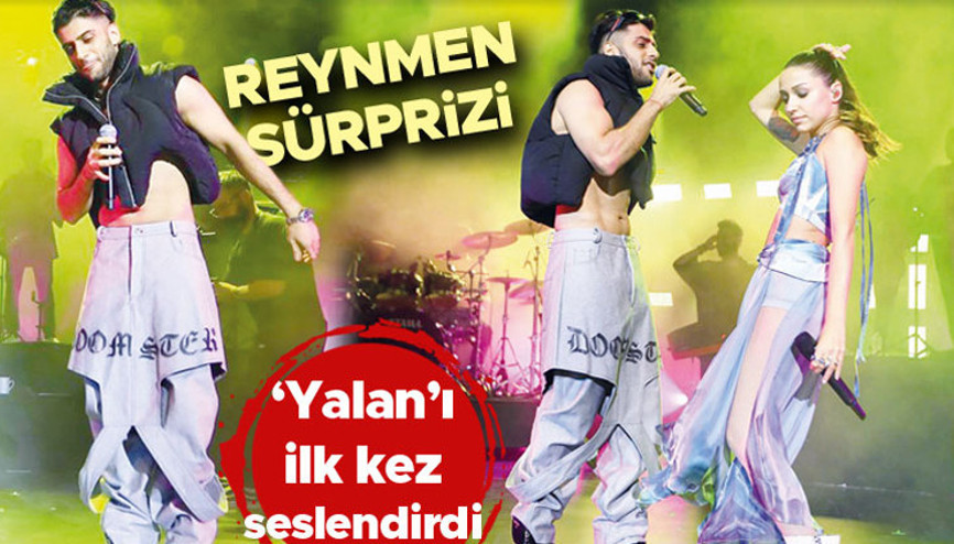 Zeynep Bastıkın Harbiye konserinde Reynmen sürprizi
