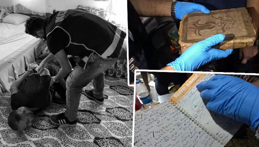 Fethiye’de büyücü operasyonu Her satırı iğrenç: Gizli çekim görüntülerle... Evden çıkanlar inanılmaz