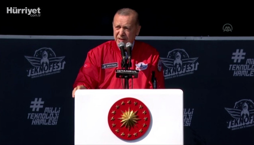 Cumhurbaşkanı Erdoğandan TEKNOFESTte konuştu