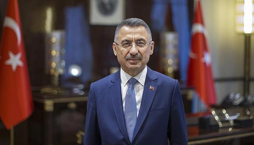 Cumhurbaşkanı Yardımcısı Oktay, KKTC Milli Eğitim ve Kültür Bakanı Amcaoğlunu kabul etti