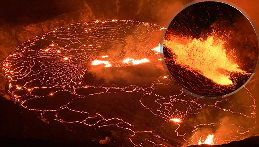 Yanardağ kâbusu dünyayı sardı Bu kez de Hawaiideki Kilauea Yanardağı faaliyete geçti