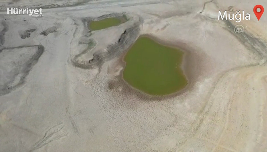 Bodrumun suyunu karşılayan Mumcular Barajı yüzde 10luk seviyenin altına düştü