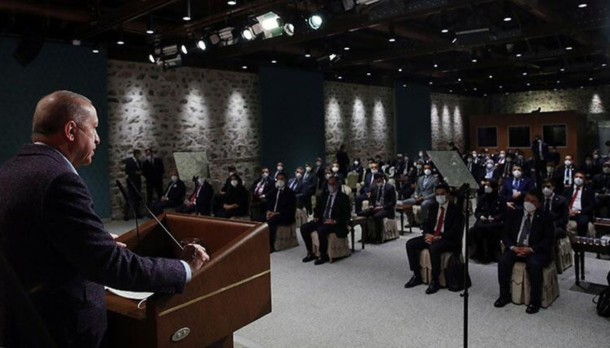 Cumhurbaşkanı Erdoğan, Uluslararası Demokratlar Birliği heyetini kabul etti