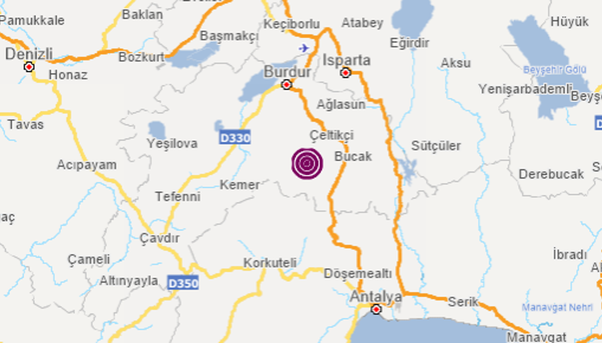 Son dakika... Burdurda 4.2 büyüklüğünde deprem