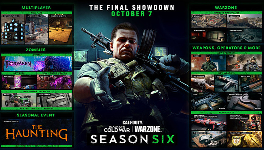 Call of Duty Warzone ve Black Ops Cold War Sezon 6’da bizi neler bekliyor