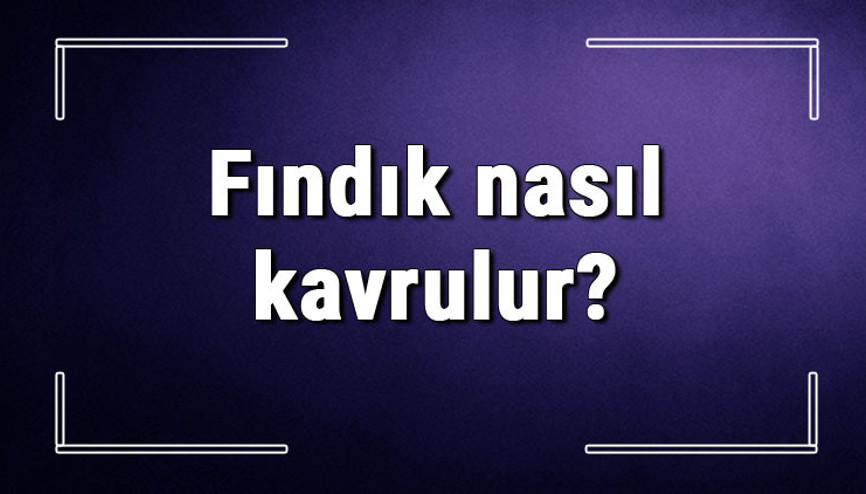 Fındık nasıl kavrulur Kabuklu veya çiğ fındık tavada, fırında nasıl kavrulur