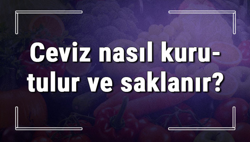 Ceviz nasıl kurutulur ve saklanır Evde taze yeşil kabuklu ceviz kurutma yöntemleri