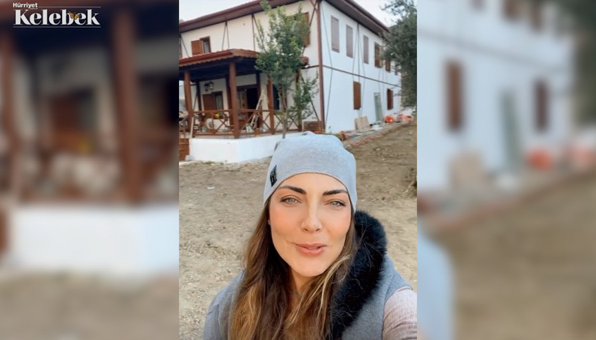 Burcu Kara, Bursa’nın İznik ilçesindeki doğup büyüdüğü köy evini yeniledi.