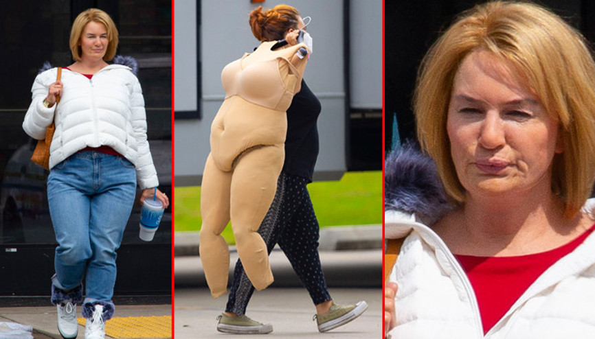 Ünlü oyuncu Renee Zellweger yine tanınmaz hale geldi: Tartışmalı kıyafet dizi setinde