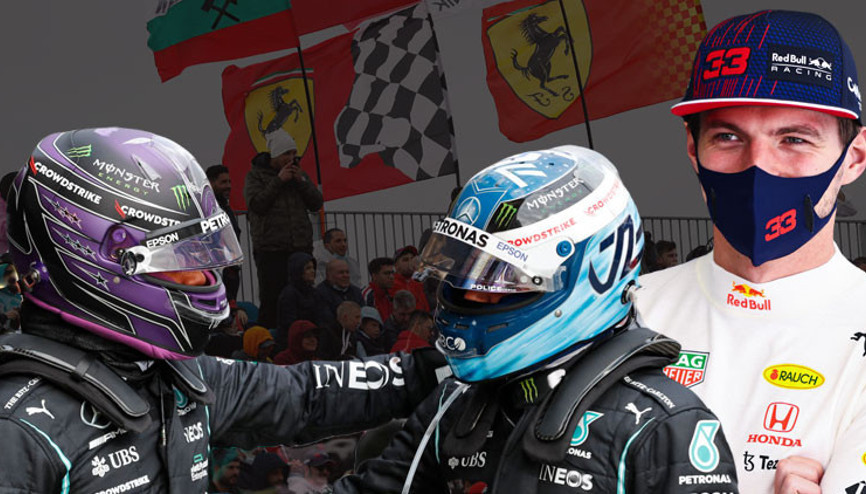 Formula 1 Türkiye GPsinde Hamilton pist rekoru kırdı ama ilk cep Bottasın
