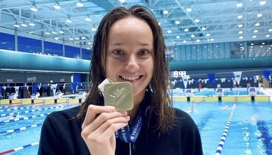 Viktoria Zeynep Güneş, Dünya Yüzme Kupasında bronz madalya kazandı