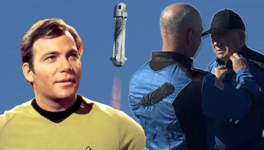 Kaptan Kirk karakteriyle bilinen William Shatner uzaya çıkan en yaşlı insan oldu