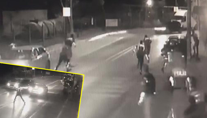 Avcılarda polise silahlı saldırı anı kamerada