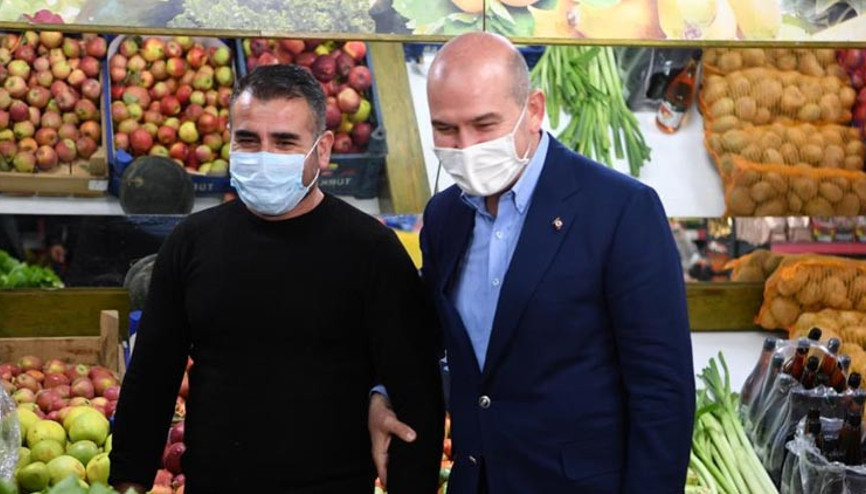 Bakan Soylu, Tuncelide esnaf ziyareti yaptı