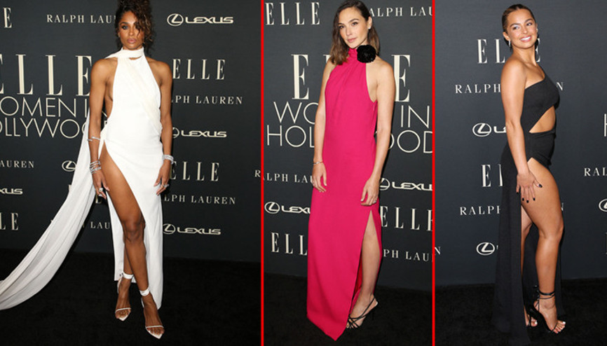 Ödül gecesinde kadın ünlüler buluşması