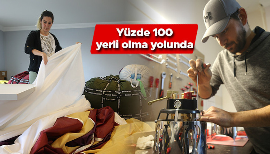 Kapadokyada üretilen sıcak hava balonları yüzde 100 yerli olma yolunda Kapadokyada üretilen sıcak hava balonları yüzde 100 yerli olma yolunda