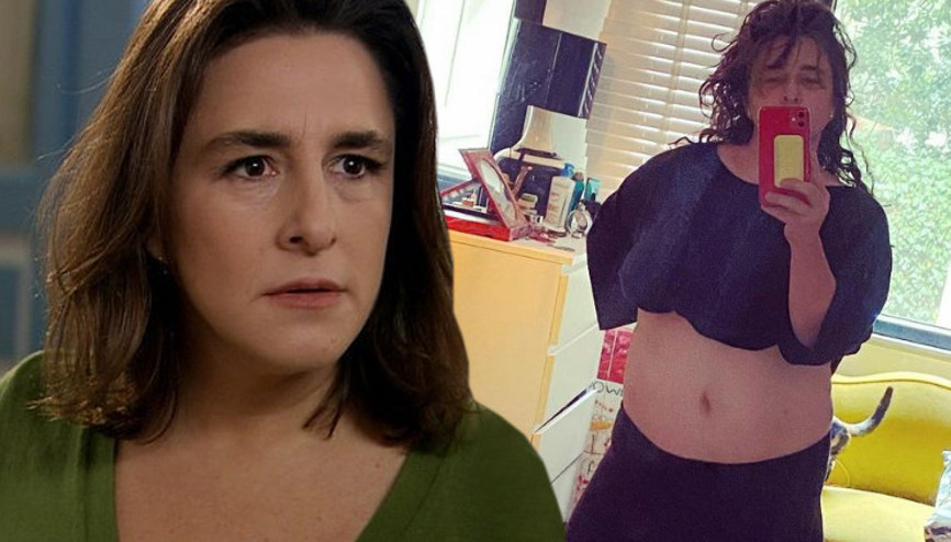 Esra Dermancıoğlundan zayıfla eleştirilerine fotoğraflı yanıt: Ayıp etmiş olmazsam bu şekil devam etmek istiyorum