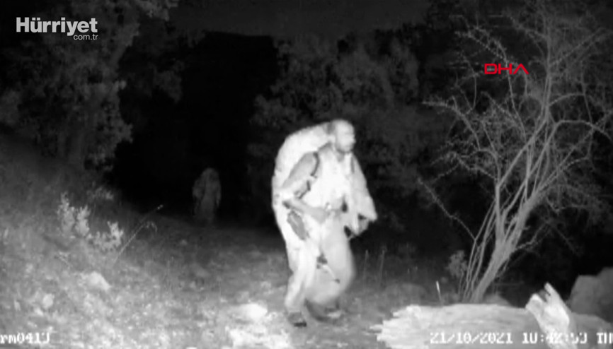 Siirtte etkisiz hale getirilen 4 terörist, fotokapanla tespit edilmiş