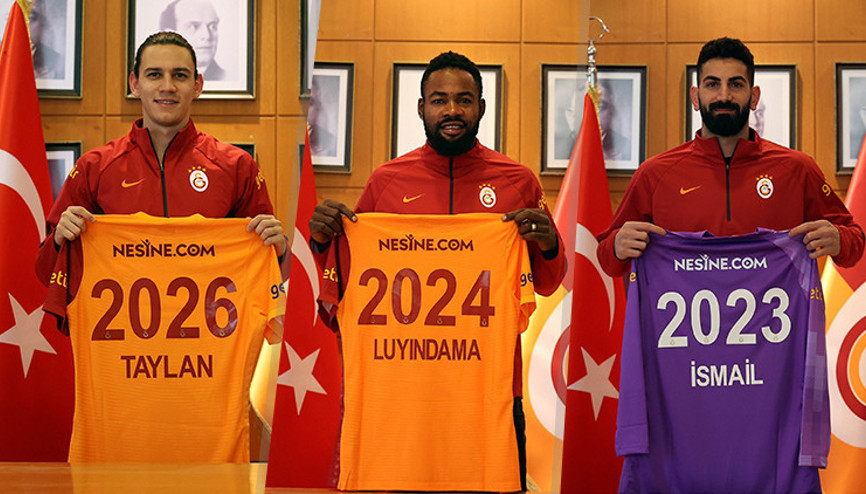 Son dakika: Galatasarayda üç transfer birden Taylan Antalyalı, Luyindama ve İsmail Çipe ile sözleşme uzatıldı
