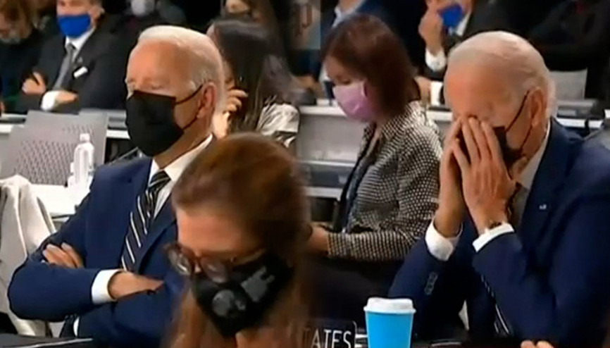 Sosyal medyada gündem oldu: Biden COP26da uyudu